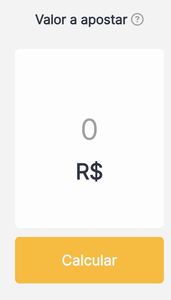 valor a apostar calculadora