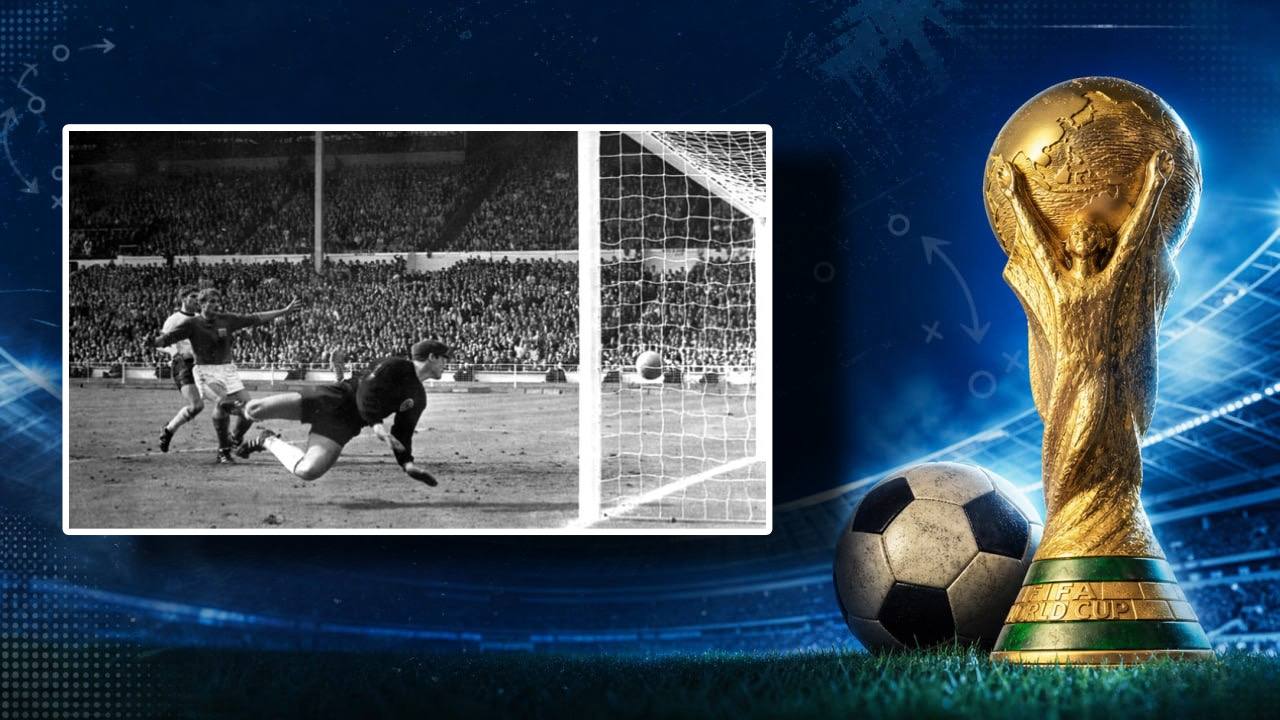Bola no jogo Inglaterra x Alemanha em 1966
