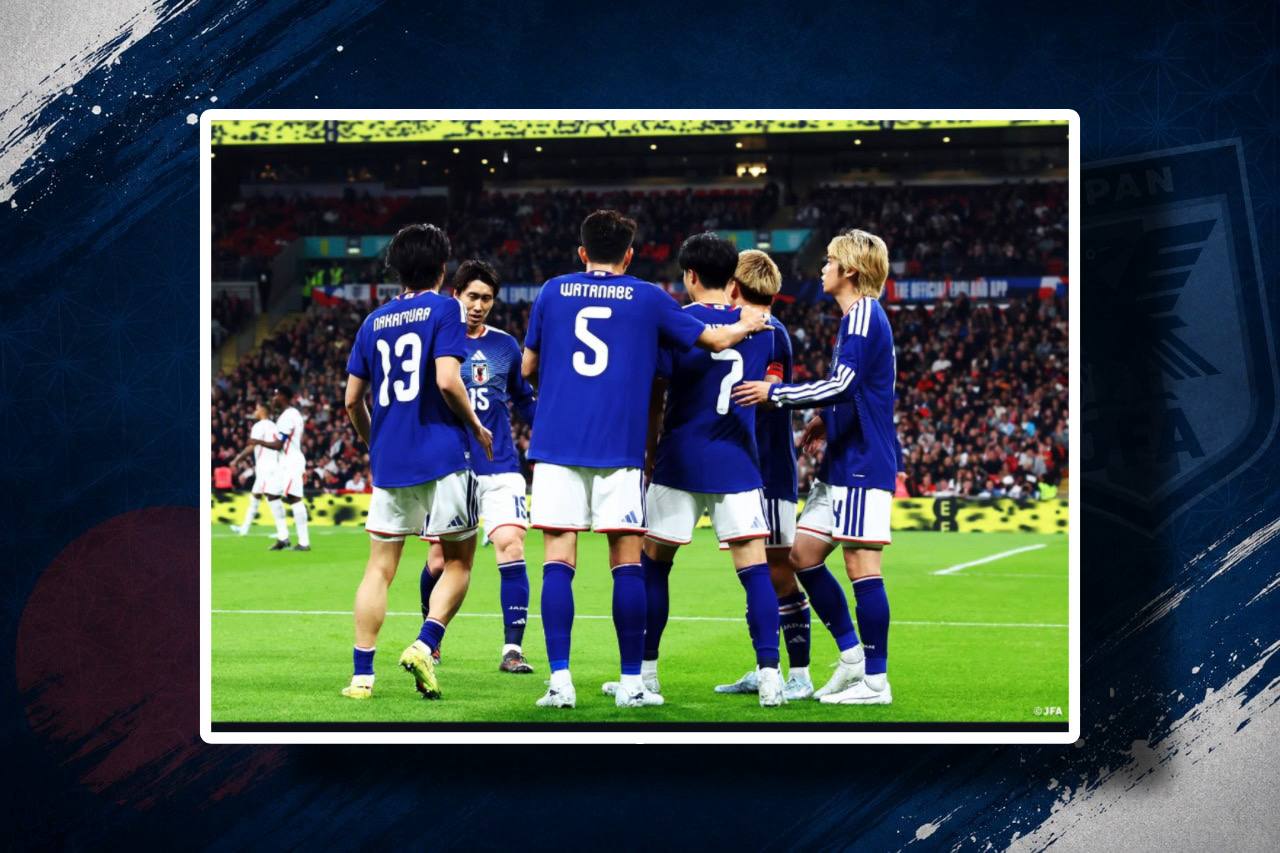 Imagem gráfica da Seleção Japonesa.