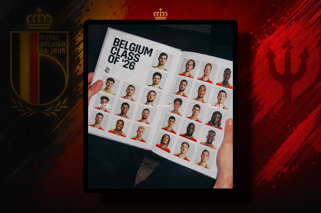 Foto do Squad da Bélgica