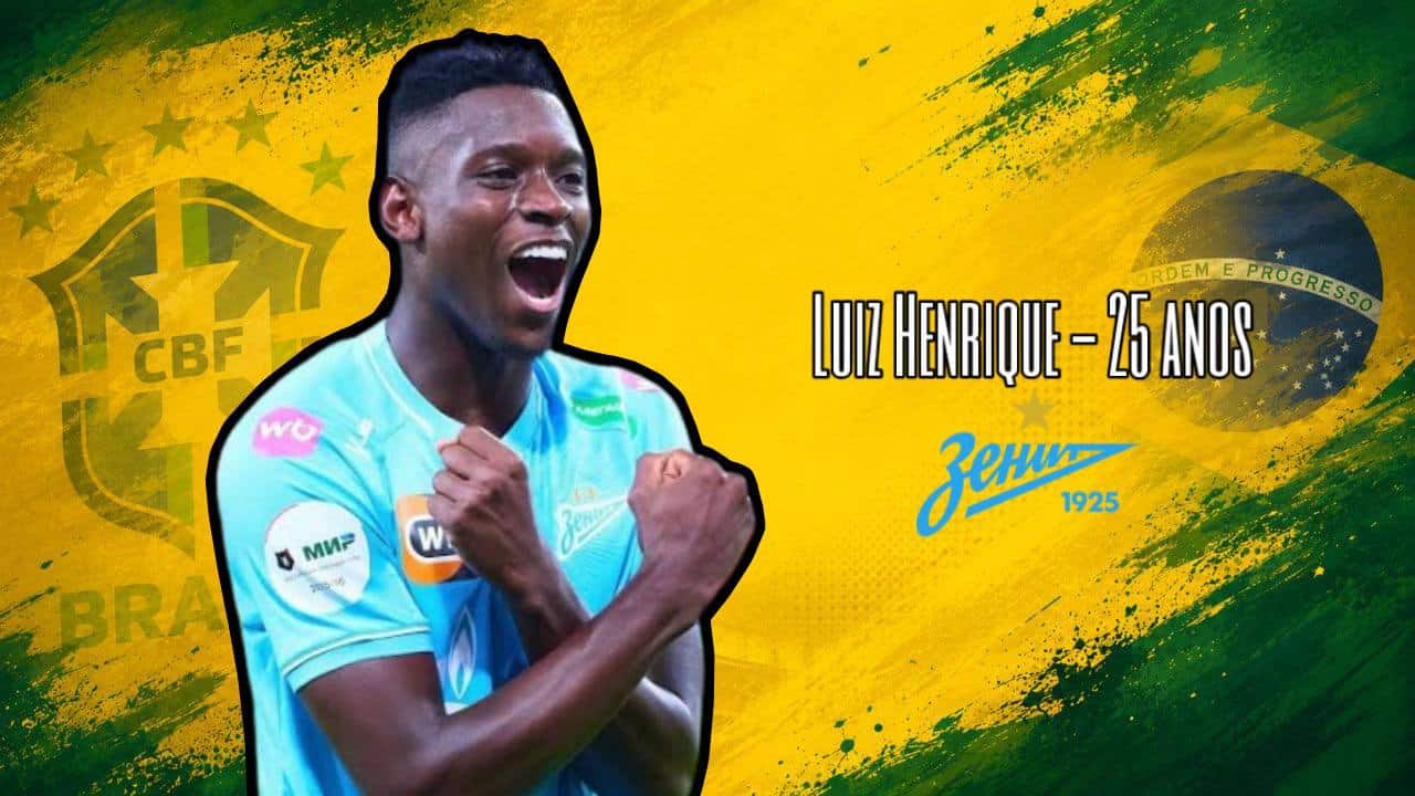 Arte com foto de luiz henrique, convocado pela seleção brasileira