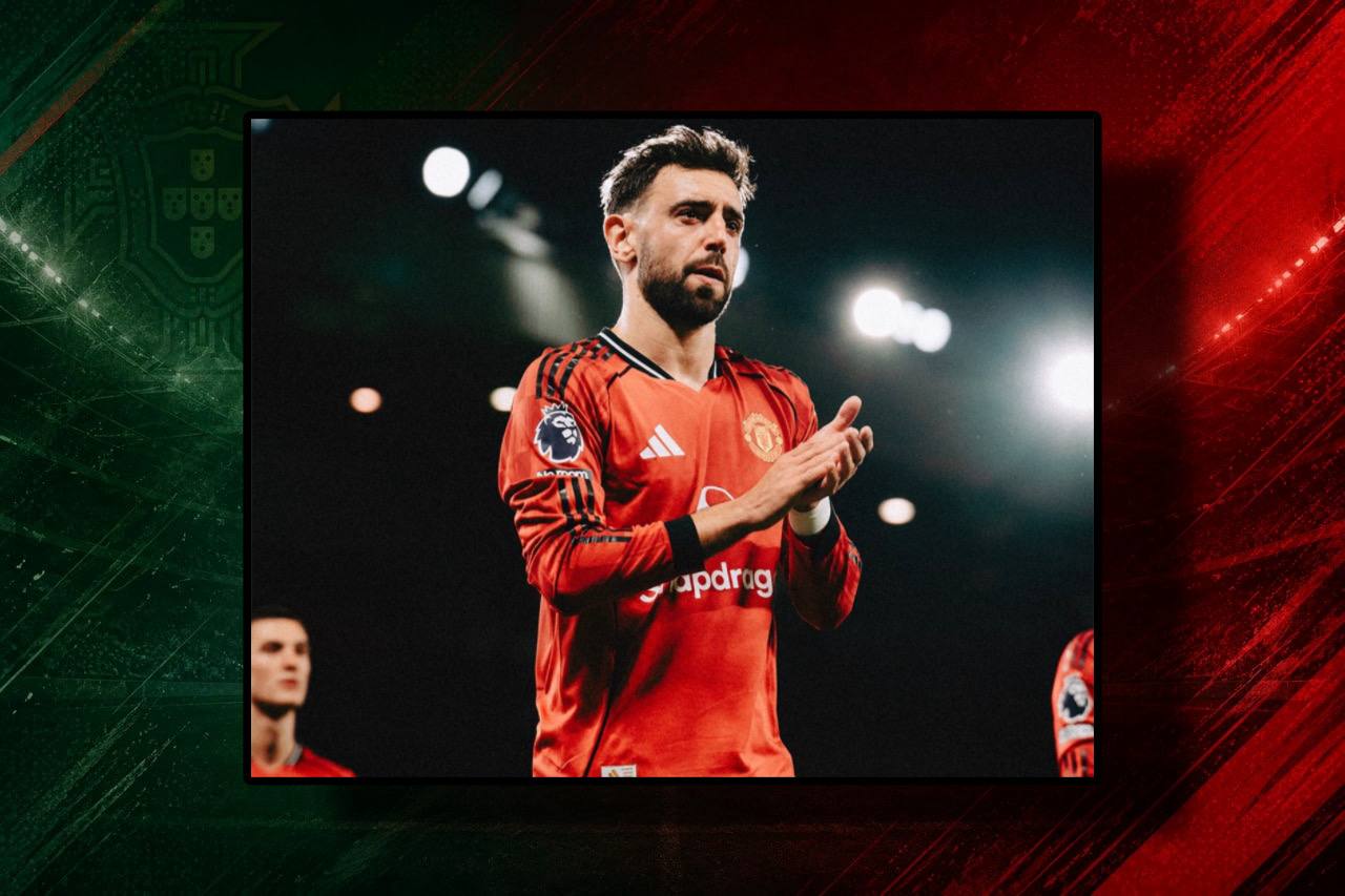 Foto de BRUNO Fernandes com a camisa do United
