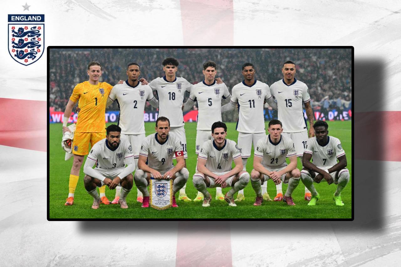 Foto da Seleçao da Inglaterra