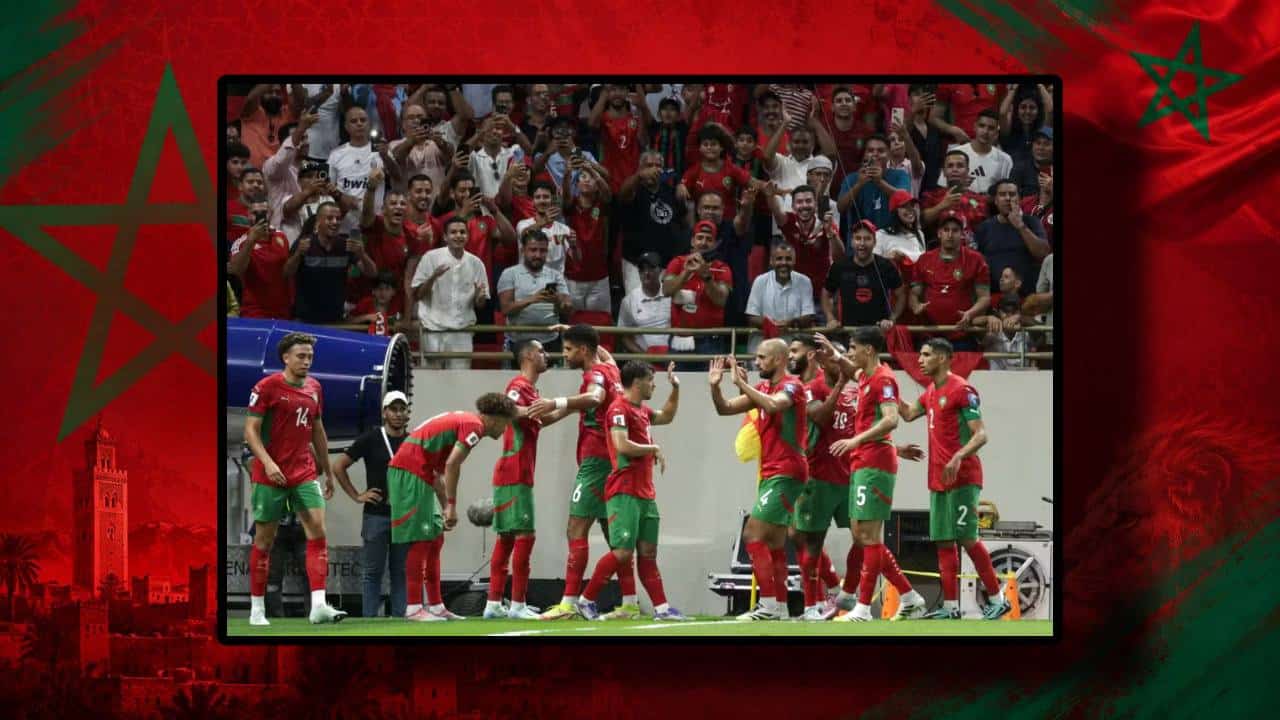 foto da seleção do marrocos em campo