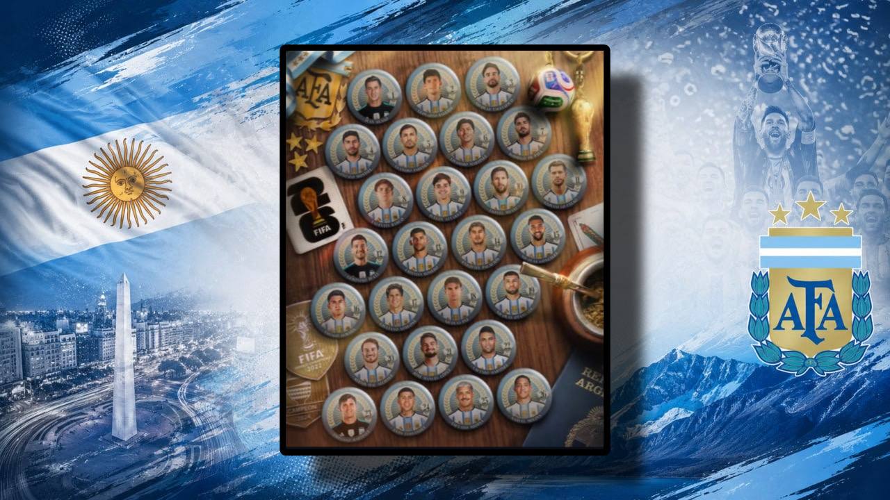 foto da convocação da seleção argentina