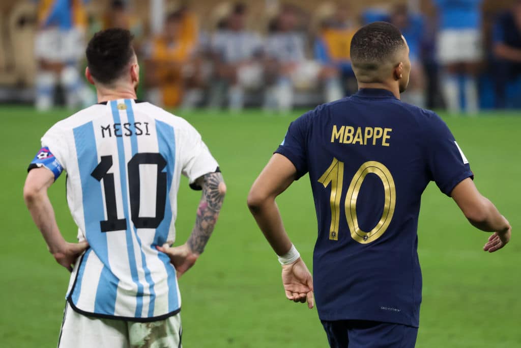 foto de messi x mbappé