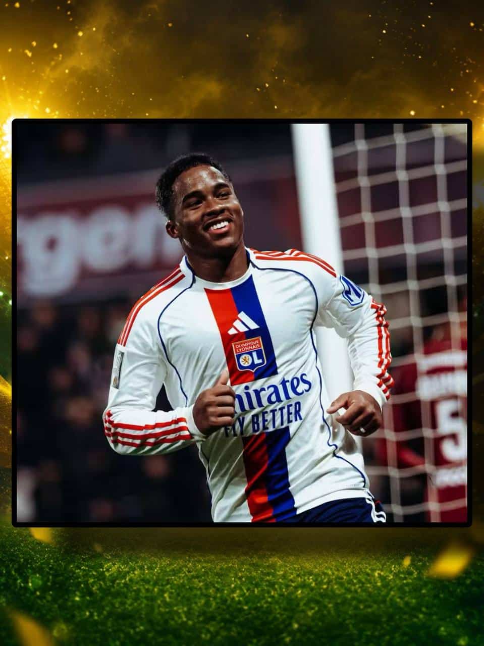 foto de endrick com a camisa do Lyon