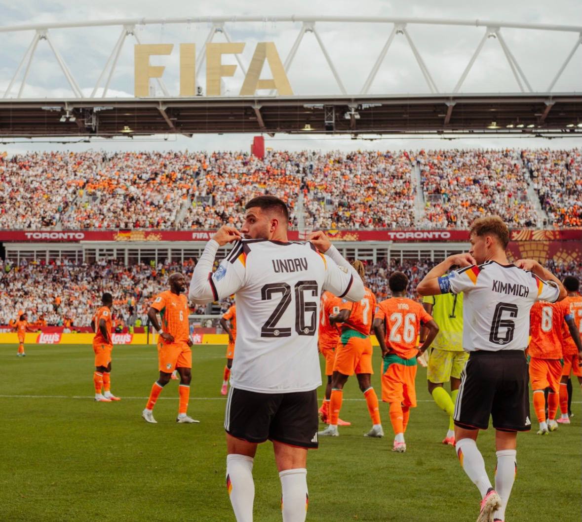foto de undav pela seleção alemã
