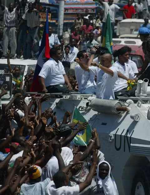 foto do jogo da paz no haiti