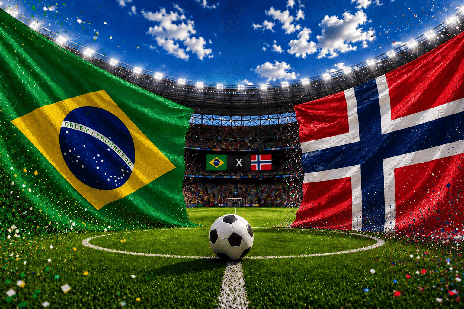 foto para ilustrar apostas no jogo brasil x noruega