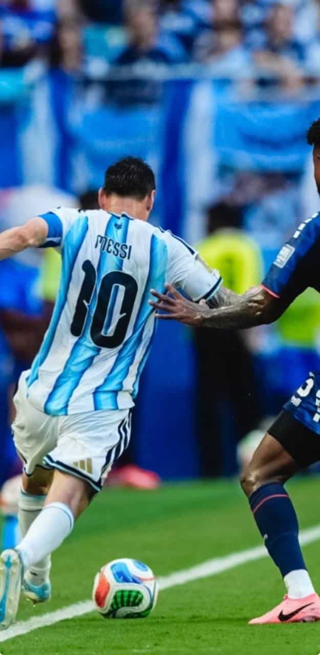foto de lionel messi pela argentina