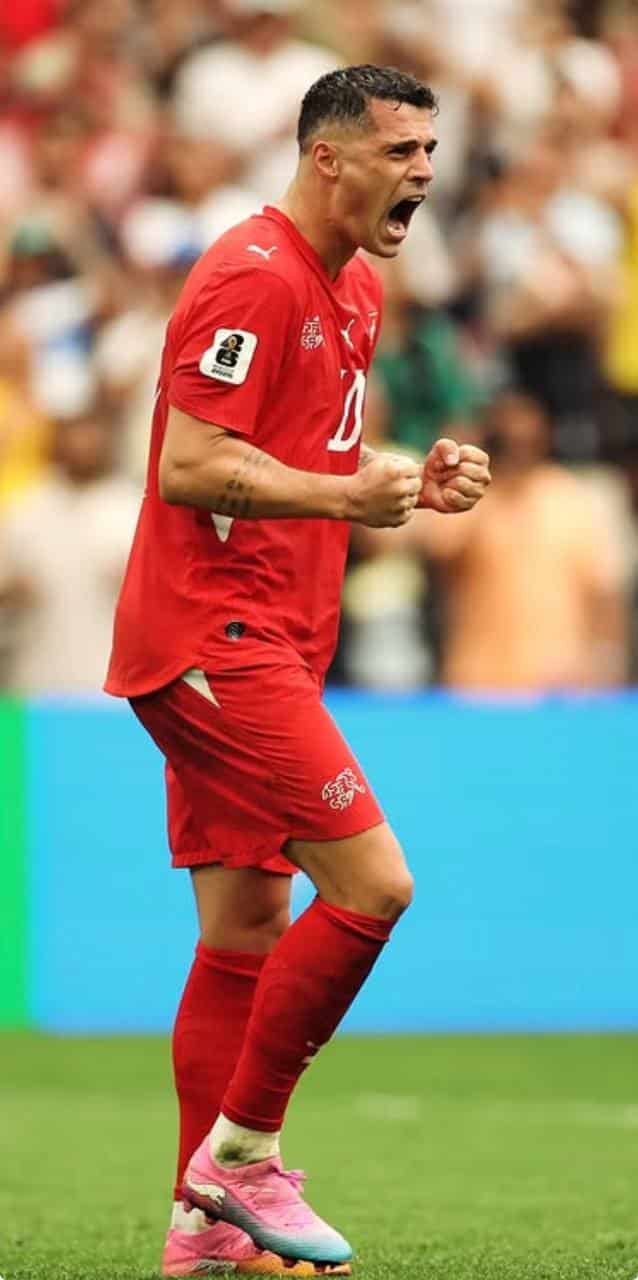 foto de xhaka pela suíça