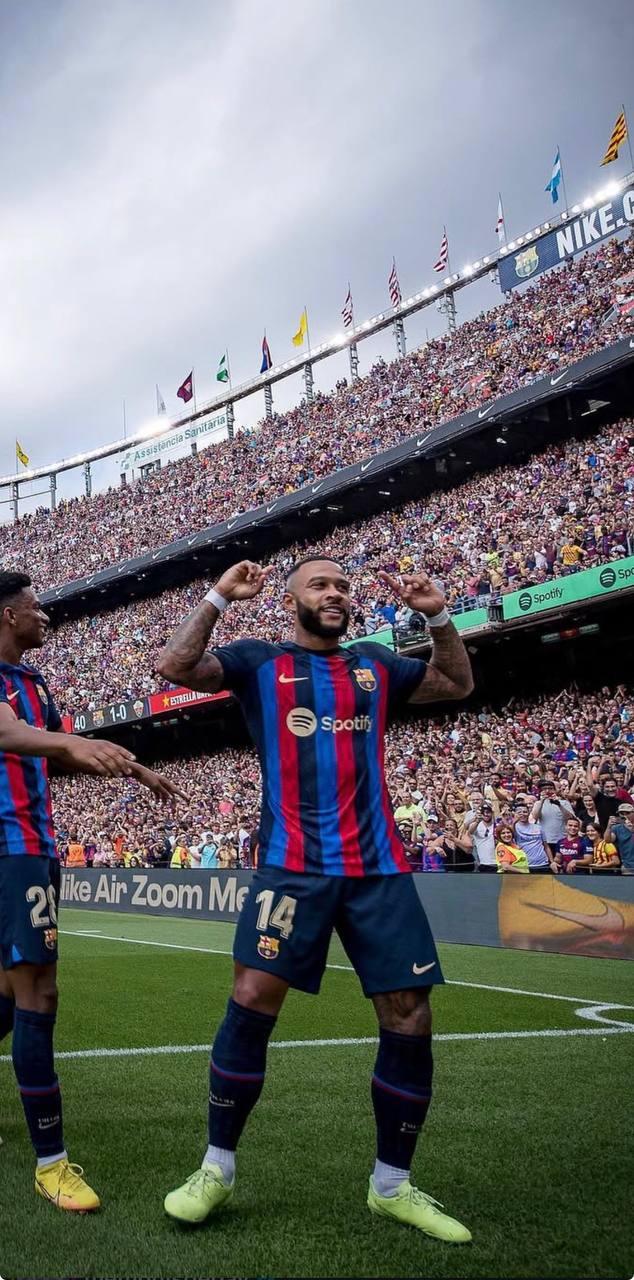 foto de memphis pelo barcelona